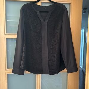 Talbots Black Blouse